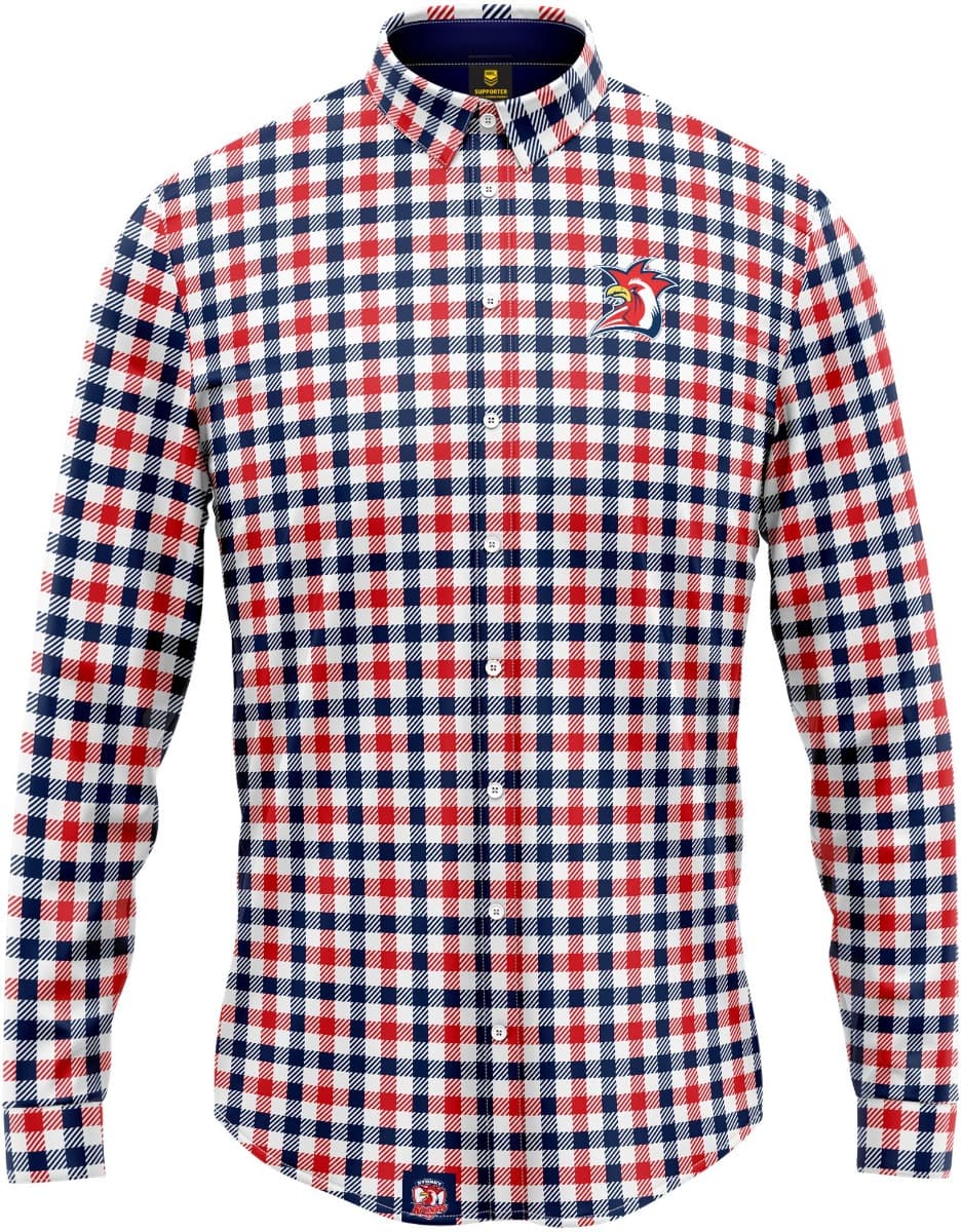 Sydney Roosters NRL Mens Dawson Business Shirt