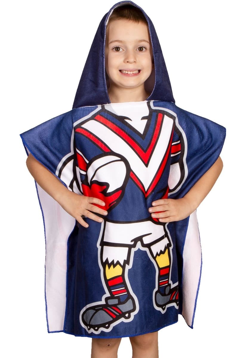 Sydney Roosters Kids Hooded Beach Towel