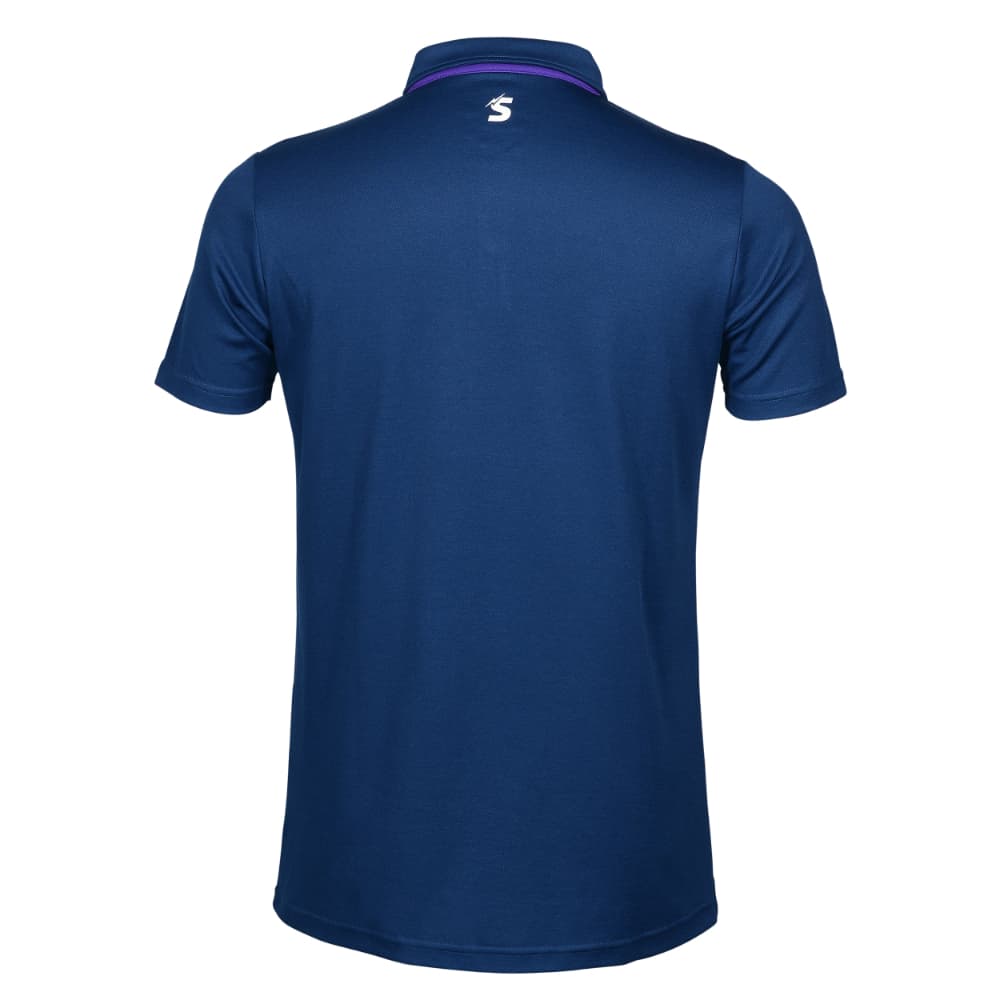 Melbourne Storm NRL Mens Navy Players Media Polo Shirt
