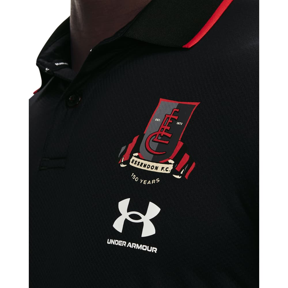 Essendon Bombers AFL Mens Media Polo Shirt