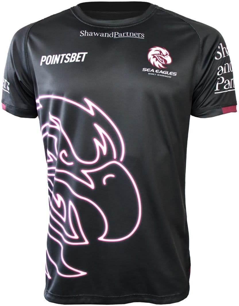 Manly Sea Eagles 2024 NRL Mens Warm Up Shirt
