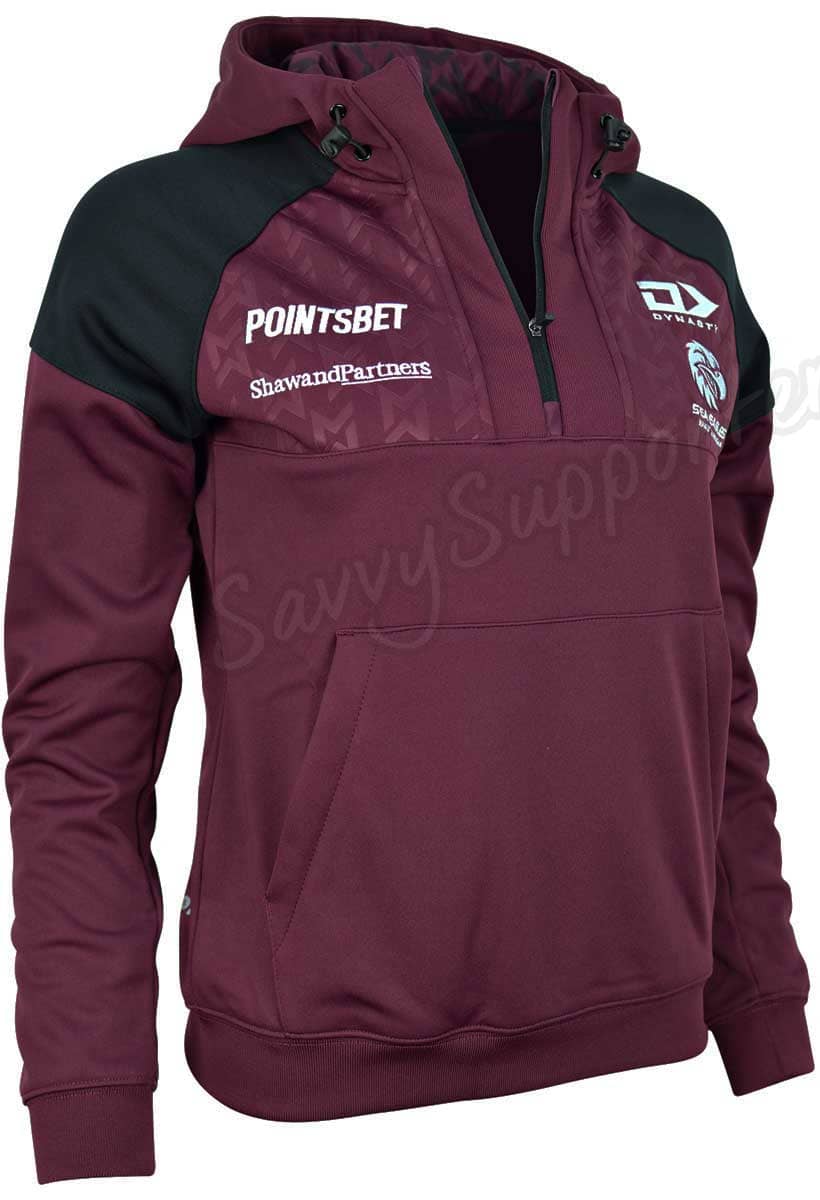 Manly Sea Eagles 2024 NRL Ladies 1/4 Zip Hoodie