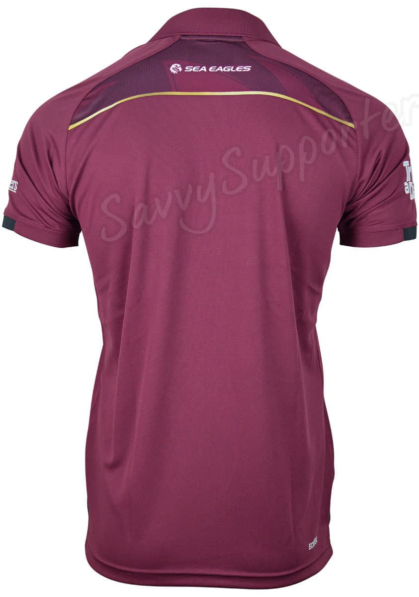 Manly Sea Eagles 2025 NRL Mens Alternate Media Polo Shirt