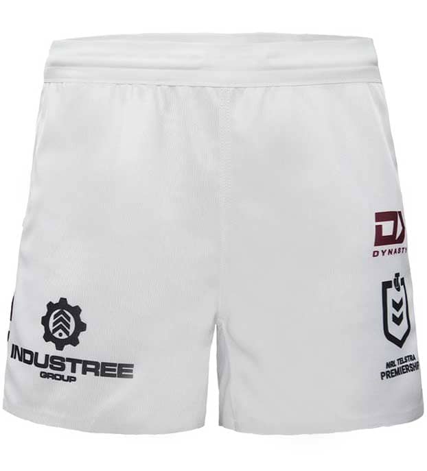 Manly Sea Eagles NRL Mens White Home Shorts
