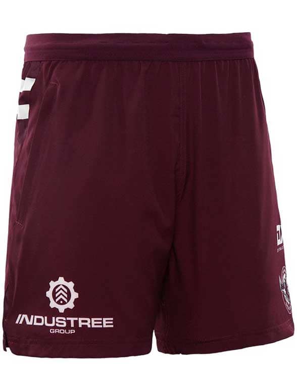 Manly Sea Eagles NRL Mens Maroon Alternate Training Shorts