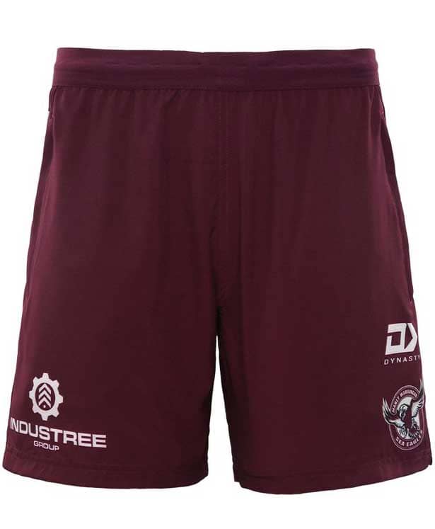 Manly Sea Eagles NRL Mens Maroon Alternate Training Shorts