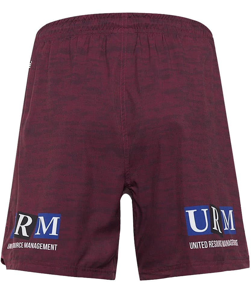 Manly Sea Eagles 2024 NRL Mens Maroon Alternate Gym Short Zip Pockets