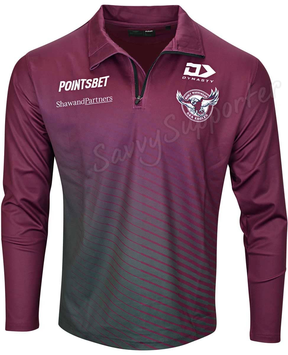 Manly Sea Eagles 2023 NRL Mens Long Sleeve Training Shirt