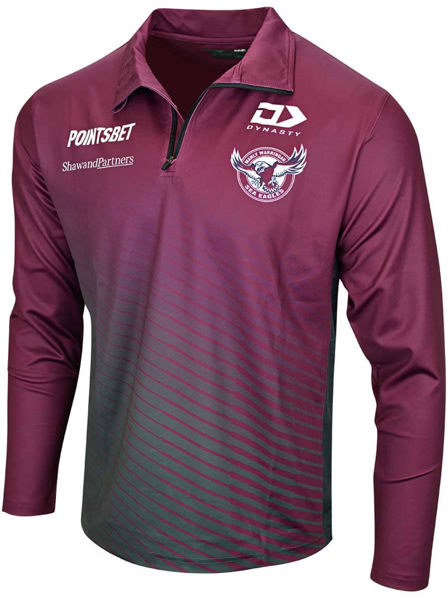 Manly Sea Eagles 2023 NRL Mens Long Sleeve Training Shirt