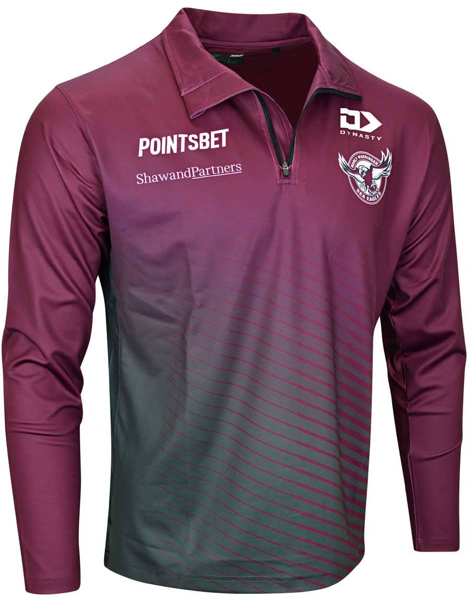 Manly Sea Eagles 2023 NRL Mens Long Sleeve Training Shirt