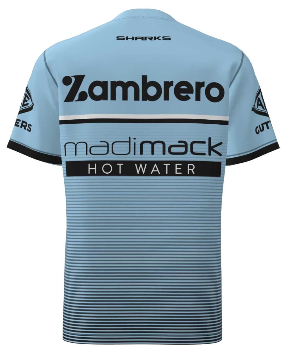 Cronulla Sharks 2023 NRL Mens Sky Training Shirt
