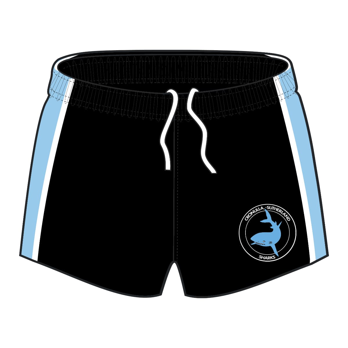 Cronulla Sharks NRL Retro Footy Shorts