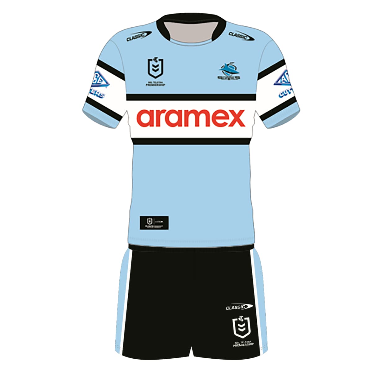 Cronulla Sharks 2024 NRL Toddler Home Jersey Cronulla Sharks 2024 NRL Toddler Home Jersey