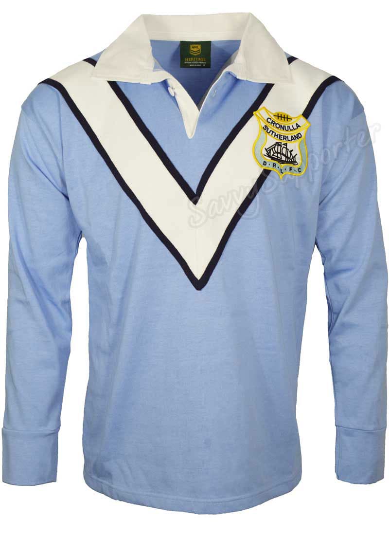 Cronulla Sharks 1967 Adults Retro Foundation Jersey