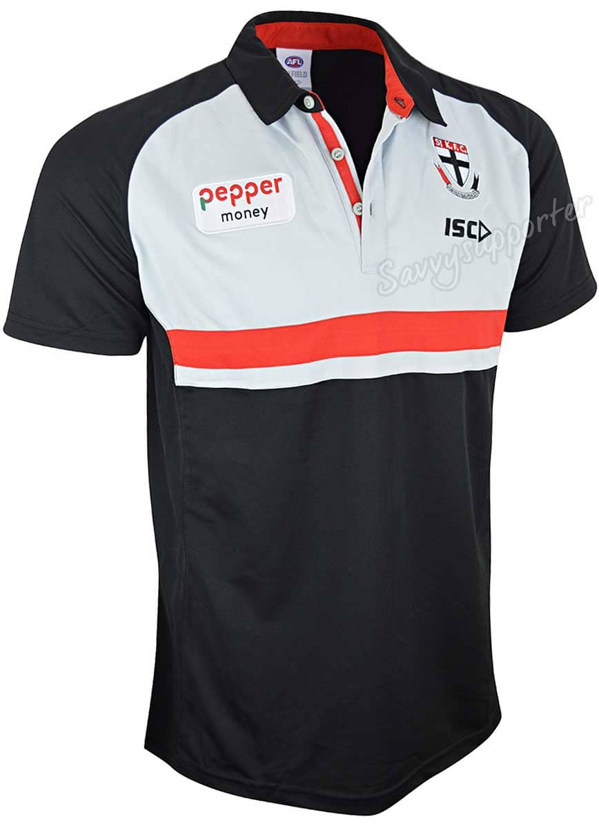 St Kilda Saints AFL Mens Media Polo Shirt St Kilda Saints AFL Mens Media Polo Shirt