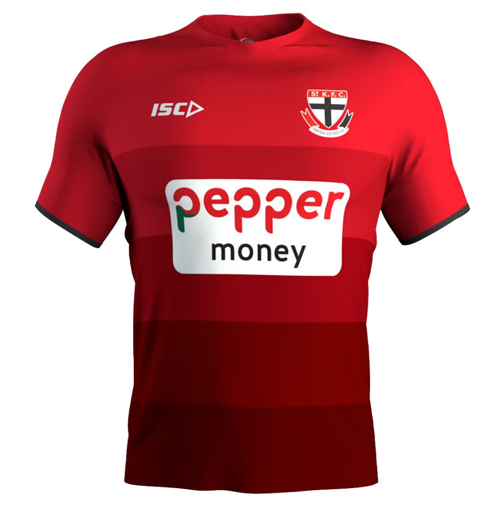 St Kilda Saints AFL Mens Red Training Shirt