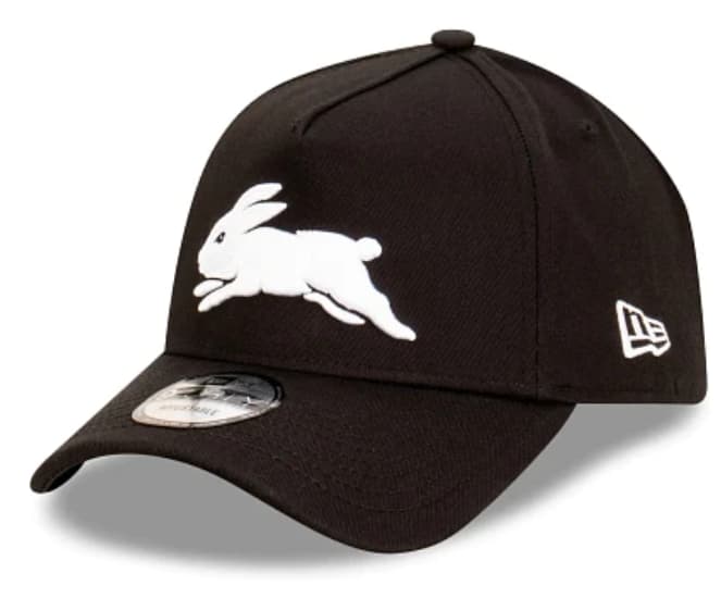 South Sydney Rabbitohs Black 9FORTY A-Frame Snapback Cap