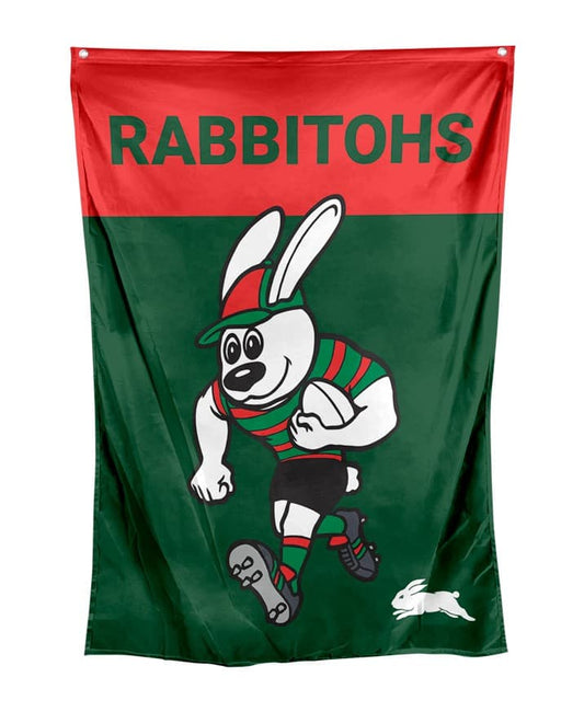 South Sydney Rabbitohs NRL Mascot Wall Flag South Sydney Rabbitohs NRL Mascot Wall Flag