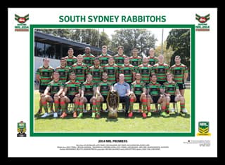 South Sydney Rabbitohs 2014 Premiers Team Photo Framed South Sydney Rabbitohs 2014 Premiers Team Photo Framed