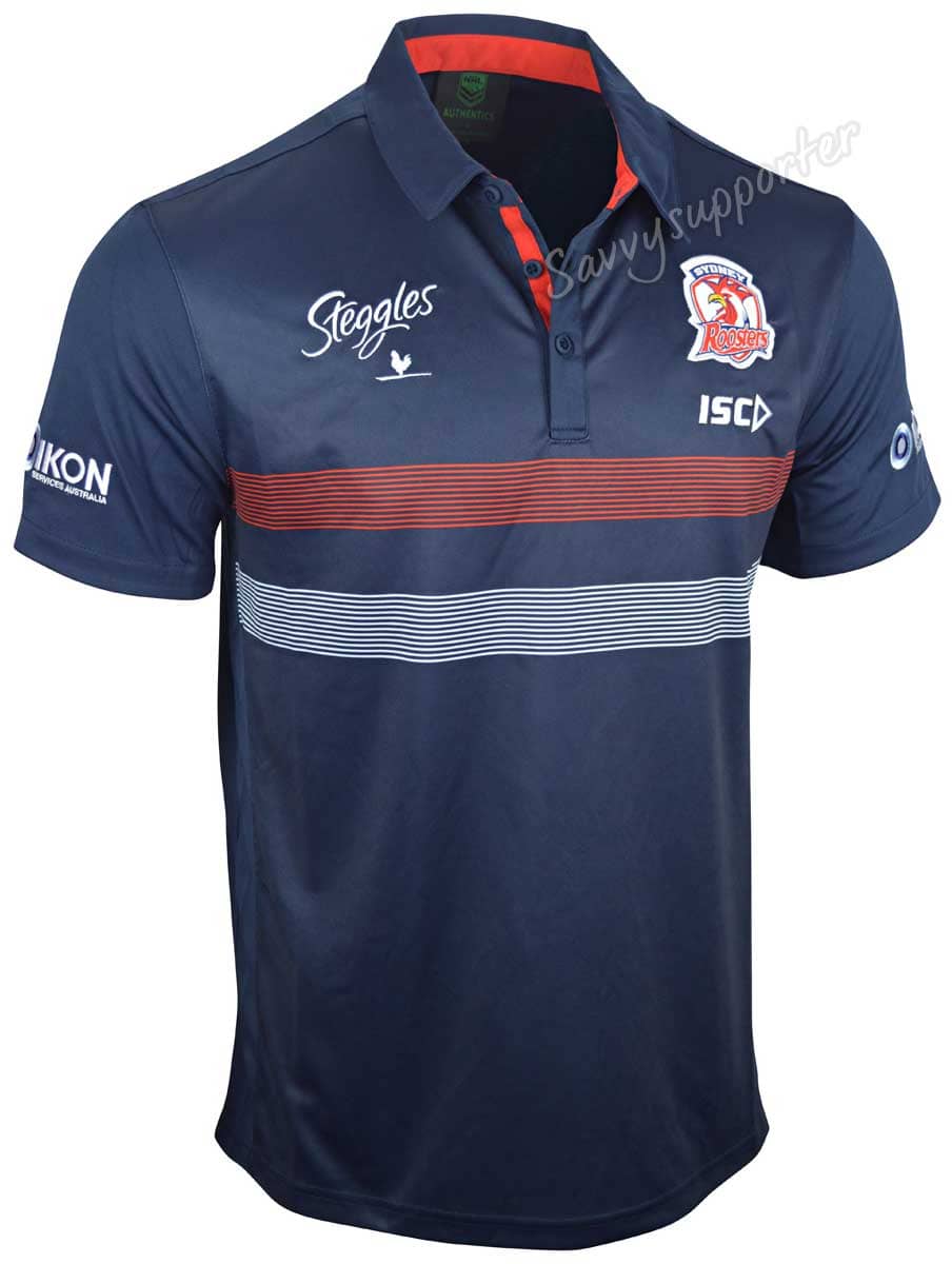 Sydney Roosters NRL Kids Media Polo Shirt