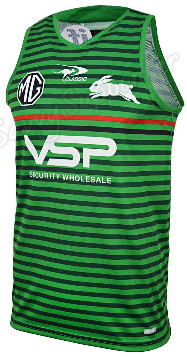 South Sydney Rabbitohs 2024 NRL Mens Green Training Singlet South Sydney Rabbitohs 2024 NRL Mens Green Training Singlet
