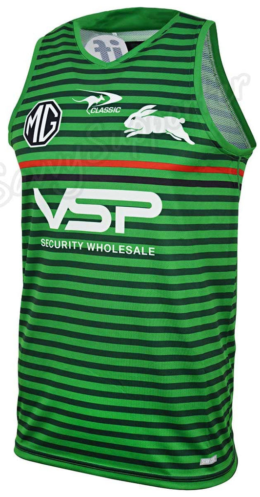 South Sydney Rabbitohs 2024 NRL Mens Green Training Singlet South Sydney Rabbitohs 2024 NRL Mens Green Training Singlet