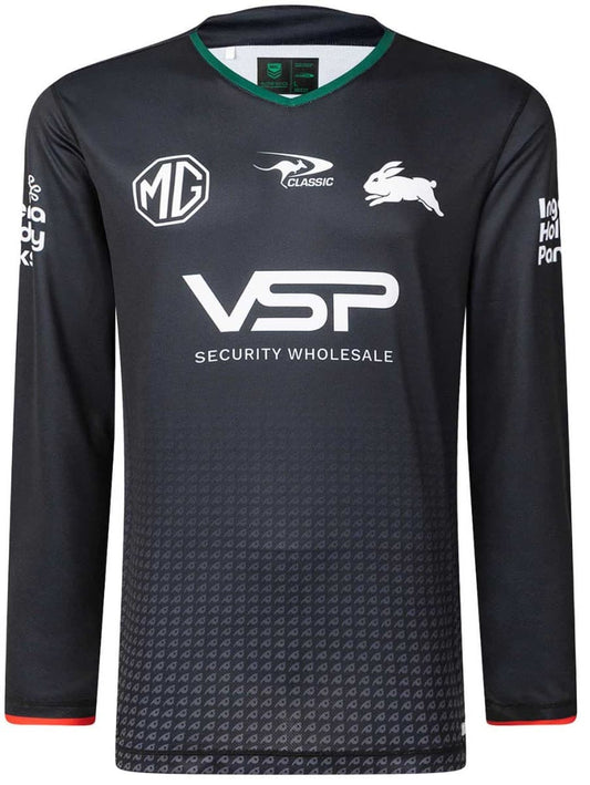 South Sydney Rabbitohs 2025 NRL Mens Long Sleeve Black Training Tee South Sydney Rabbitohs 2025 NRL Mens Long Sleeve Black Training Tee