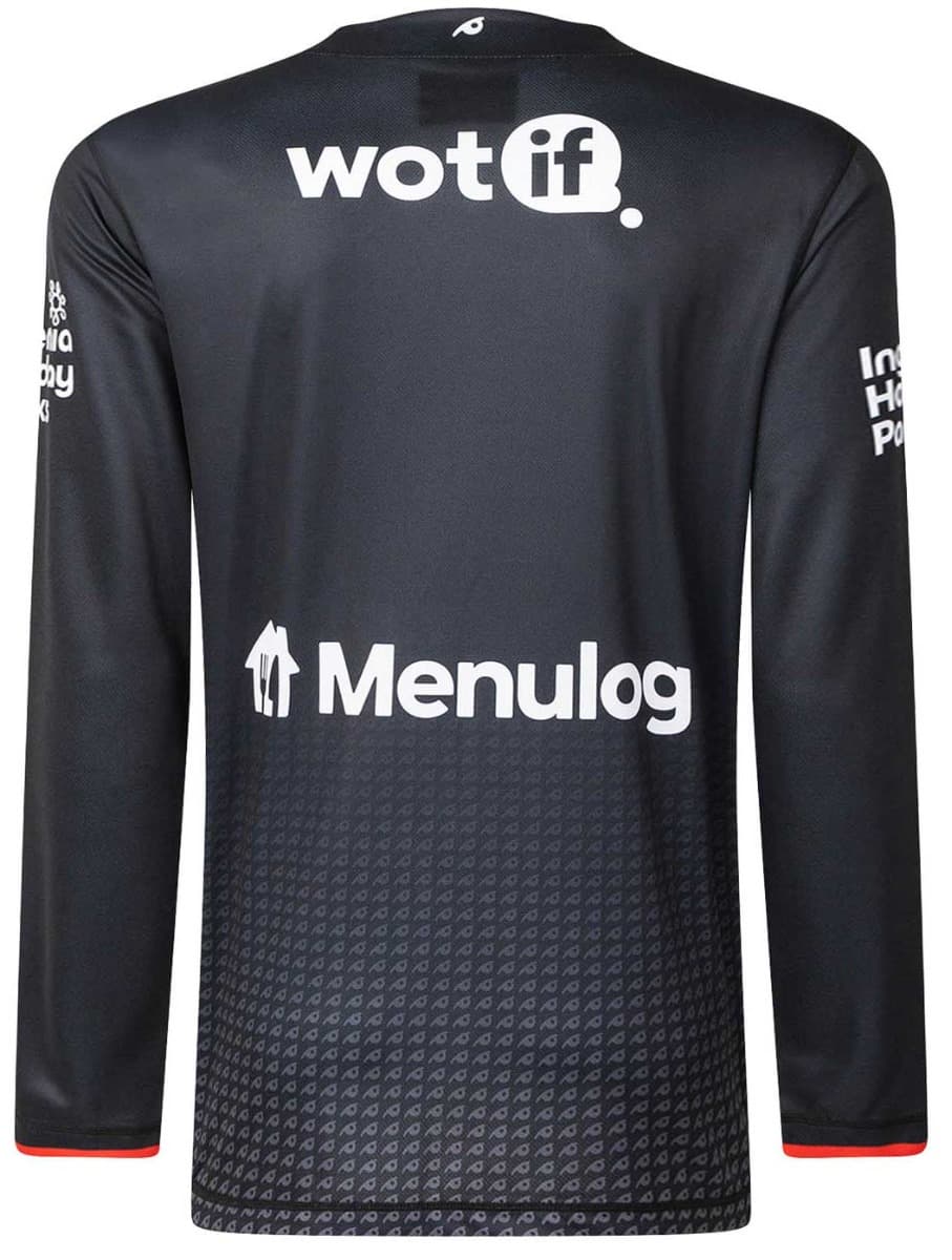 South Sydney Rabbitohs 2025 NRL Mens Long Sleeve Black Training Tee