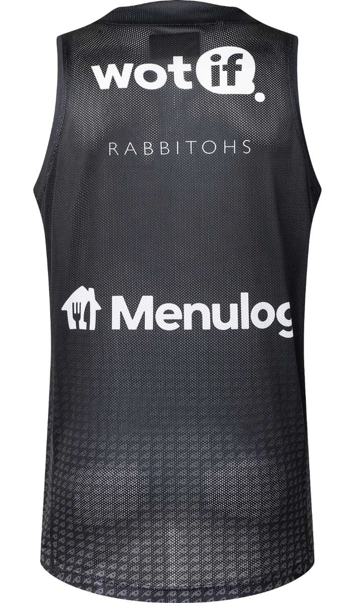 South Sydney Rabbitohs 2025 NRL Mens Black Training Singlet
