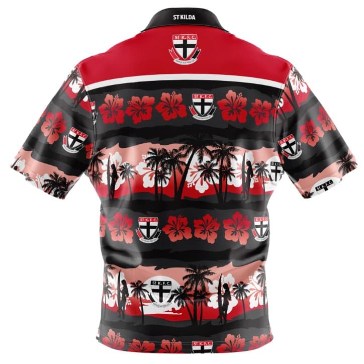 St Kilda Saints AFL Mens Hawaiian Shirt