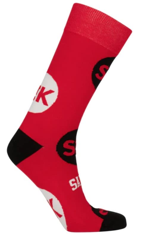 St Kilda Saints AFL Adults Logo Dots Socks 50% OFF