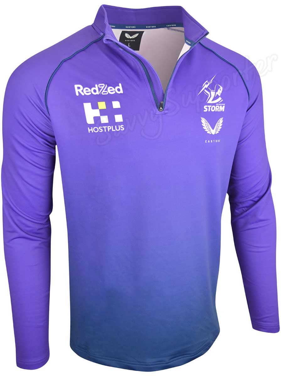 Melbourne Storm NRL Mens 1/4 Zip Mid Layer