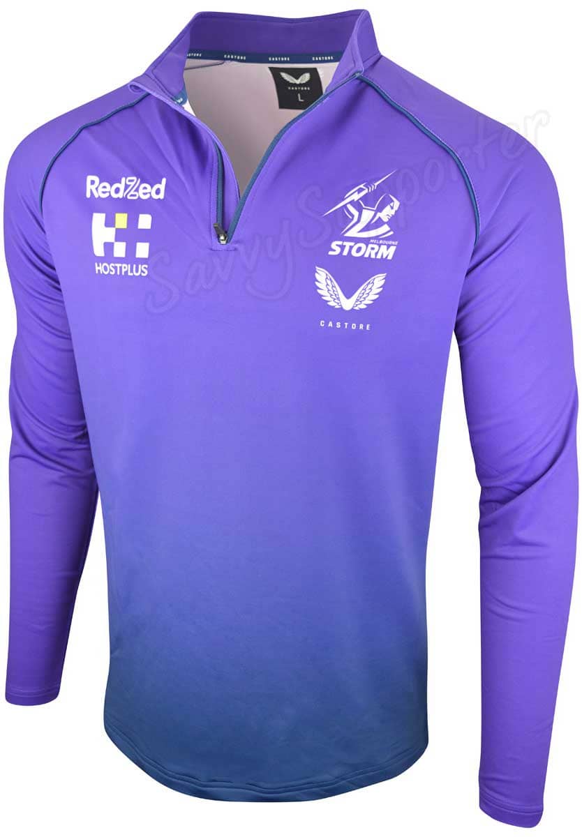 Melbourne Storm NRL Mens 1/4 Zip Mid Layer
