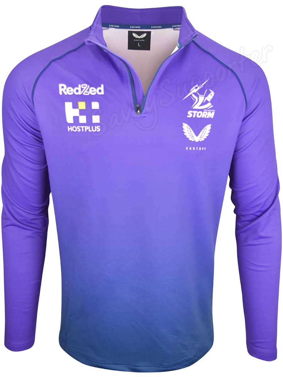 Melbourne Storm NRL Mens 1/4 Zip Mid Layer