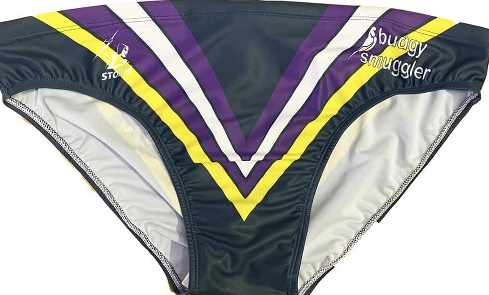 Melbourne Storm NRL Mens Budgy Smuggler Swimmers