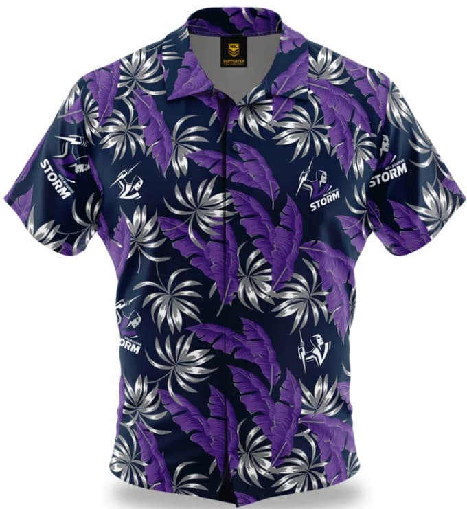 Melbourne Storm NRL Paradise Hawaiian Shirt