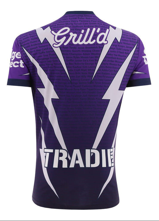 Melbourne Storm 2026 NRL Mens Warm Up Shirt Melbourne Storm 2026 NRL Mens Warm Up Shirt