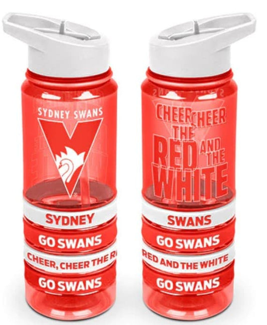 Sydney Swans AFL 650ml Tritan Bottle and Bands Sydney Swans AFL 650ml Tritan Bottle and Bands