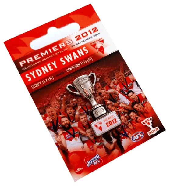 Sydney Swans AFL 2012 Trophy Keyring