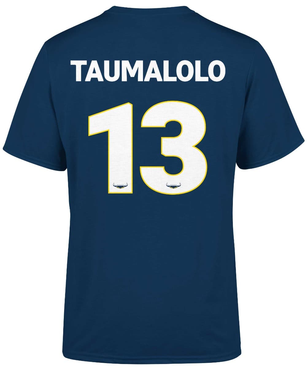 North Queensland Cowboys 2023 NRL Mens Jason Taumalolo Players Tee North Queensland Cowboys 2023 NRL Mens Jason Taumalolo Players Tee