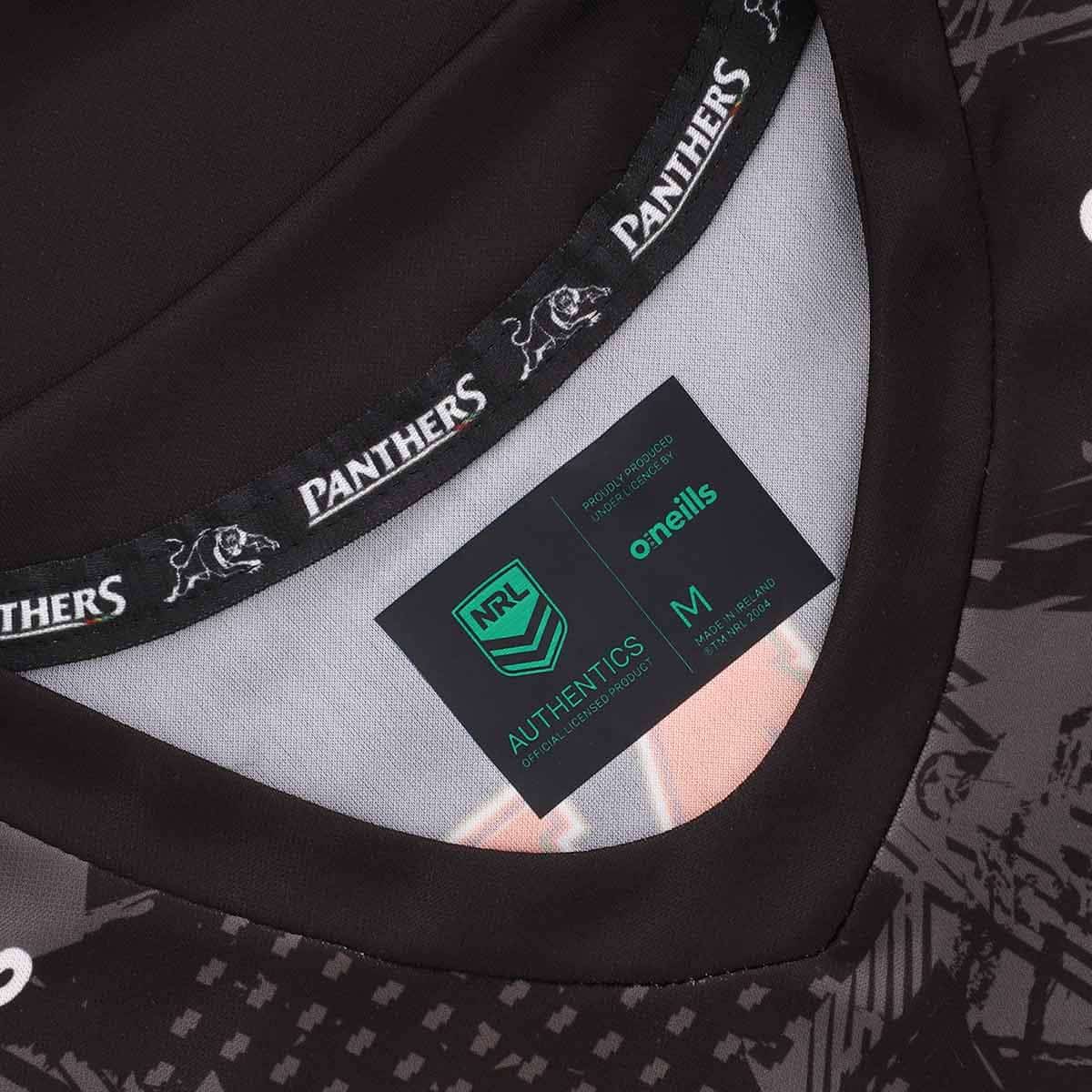 Penrith Panthers 2024 NRL Mens Black Training Singlet