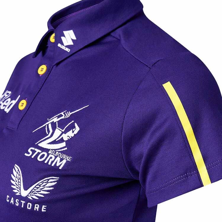 Melbourne Storm NRL Ladies Media Polo Shirt
