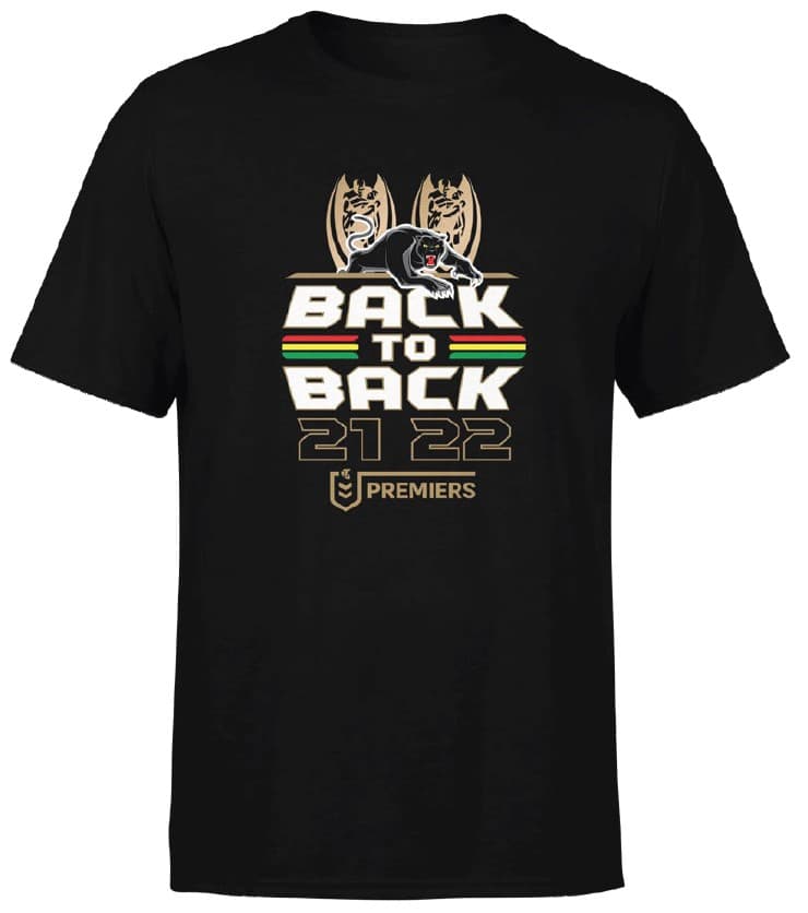 Penrith Panthers 2022 NRL Kids Premiers Back to Back Tee