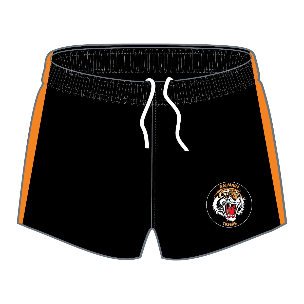 Balmain Tigers NRL Retro Footy Shorts