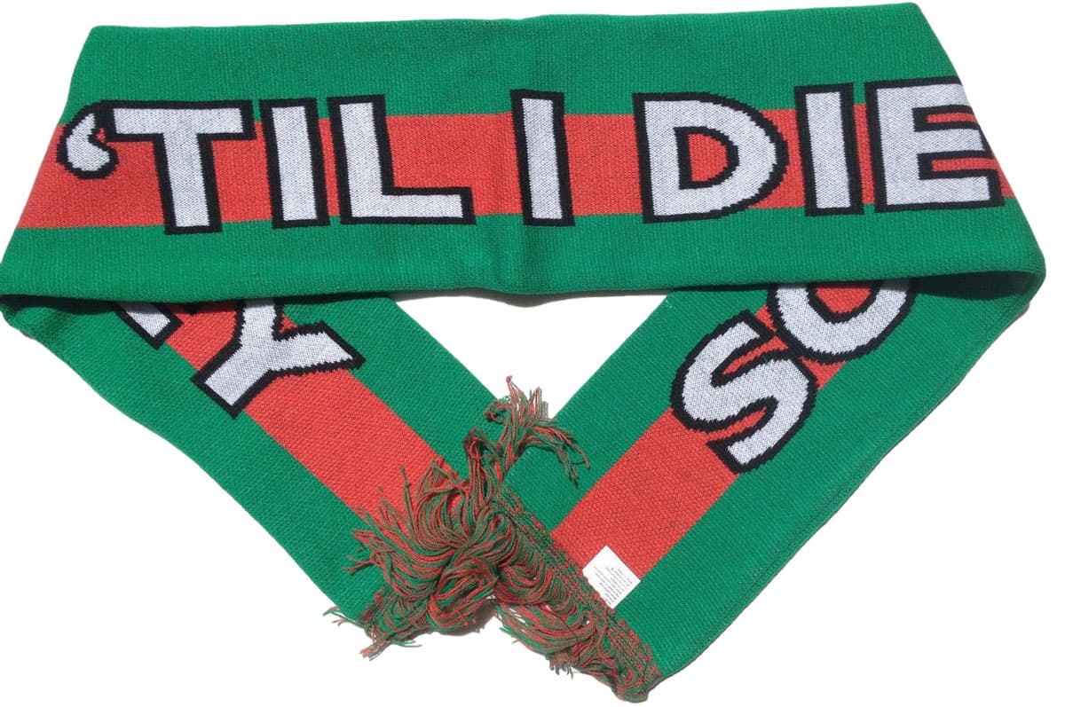 South Sydney Rabbitohs NRL Til I Die Scarf