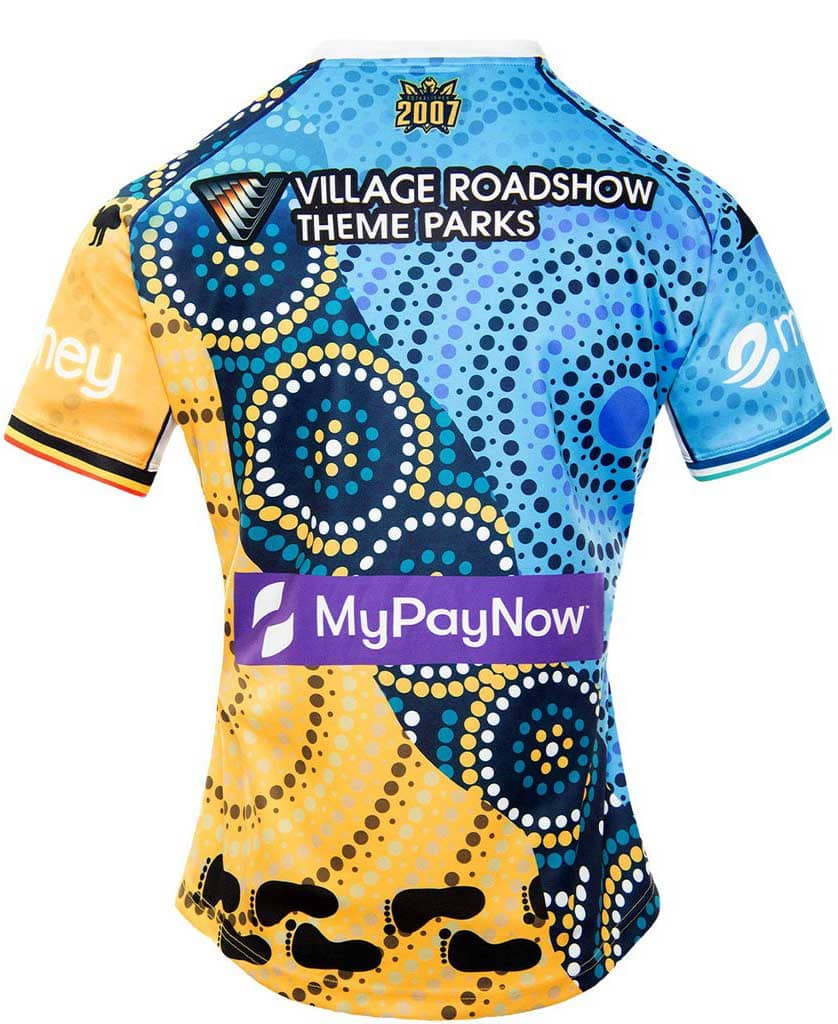 Gold Coast Titans NRL Mens Indigenous Jersey Gold Coast Titans NRL Mens Indigenous Jersey