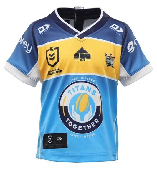 Gold Coast Titans NRL Toddler Home Jersey Gold Coast Titans NRL Toddler Home Jersey