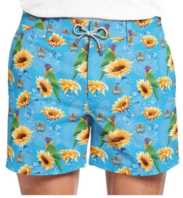 Gold Coast Titans NRL Mens Hawaiian Shorts