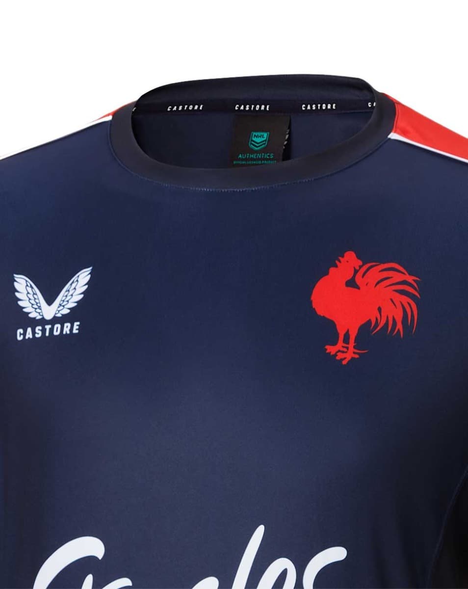 Sydney Roosters Castore NRL Mens Navy Training Shirt