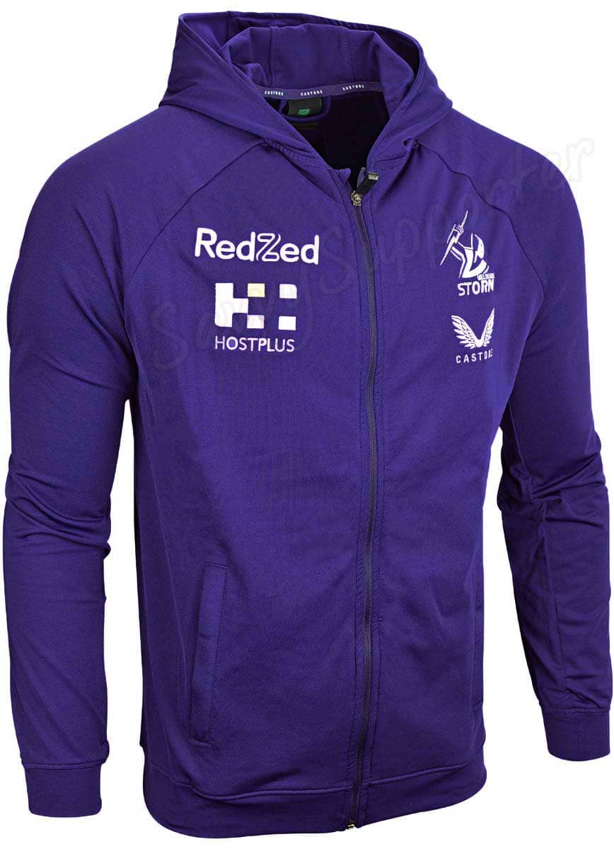 Melbourne Storm NRL Mens Training Zip Through Jacket